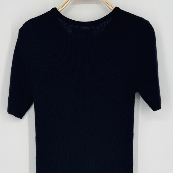 Norse Projects Gyda Merino Wool Knit Dress Size Small Navy Minimalist Workwear - Picture 8 of 11